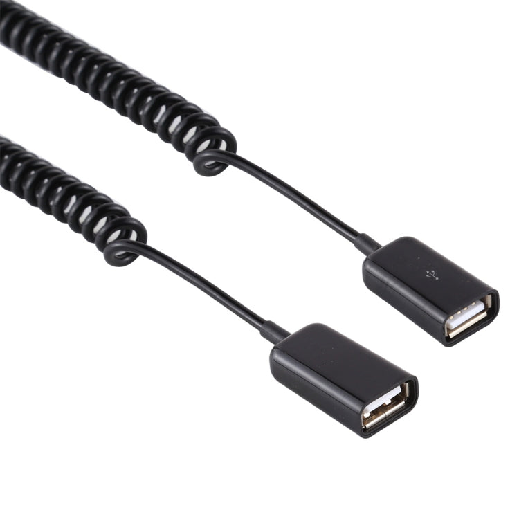 USB Female to USB Female Laptop Spring Charging Cable