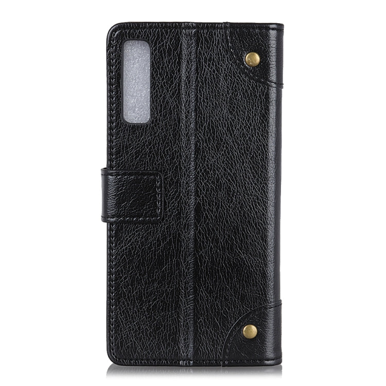 Copper Buckle Nappa Texture Horizontal Flip Leather Case for Galaxy A7 (2018), with Holder & Card Slots & Wallet