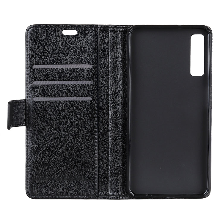 Copper Buckle Nappa Texture Horizontal Flip Leather Case for Galaxy A7 (2018), with Holder & Card Slots & Wallet