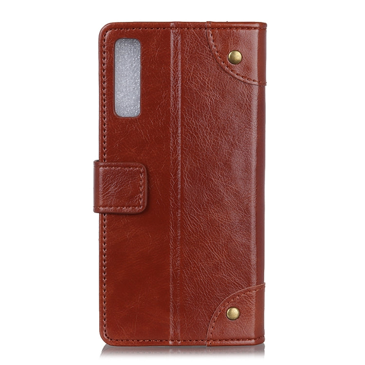 Copper Buckle Nappa Texture Horizontal Flip Leather Case for Galaxy A7 (2018), with Holder & Card Slots & Wallet