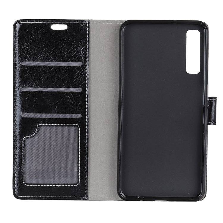 Retro Crazy Horse Texture Horizontal Flip Leather Case for Galaxy A7 (2018), with Holder & Card Slots & Wallet