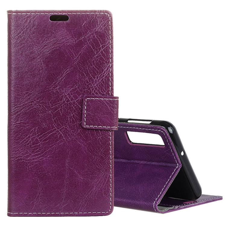 Retro Crazy Horse Texture Horizontal Flip Leather Case for Galaxy A7 (2018), with Holder & Card Slots & Wallet