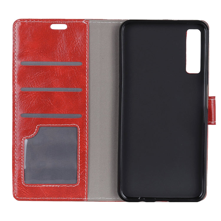 Retro Crazy Horse Texture Horizontal Flip Leather Case for Galaxy A7 (2018), with Holder & Card Slots & Wallet