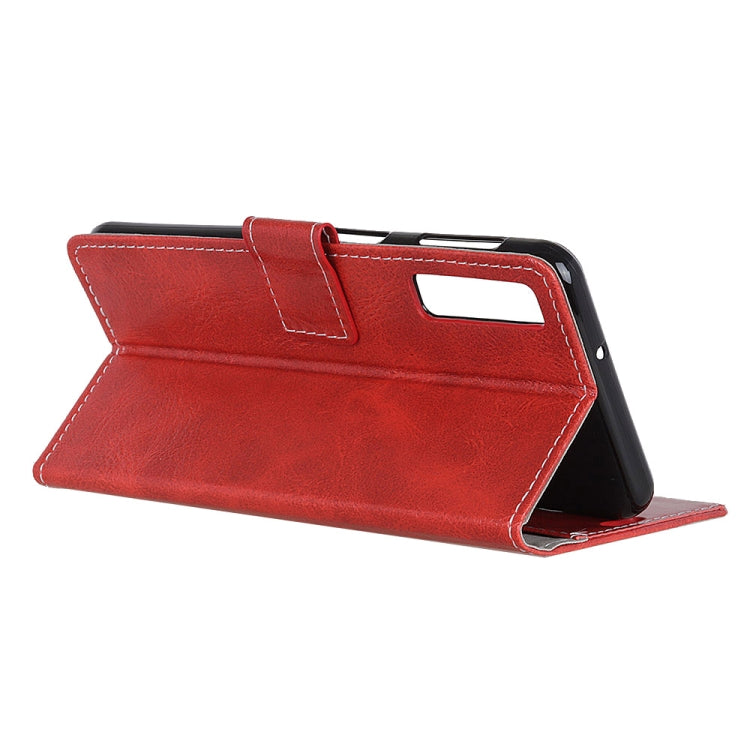 Retro Crazy Horse Texture Horizontal Flip Leather Case for Galaxy A7 (2018), with Holder & Card Slots & Wallet