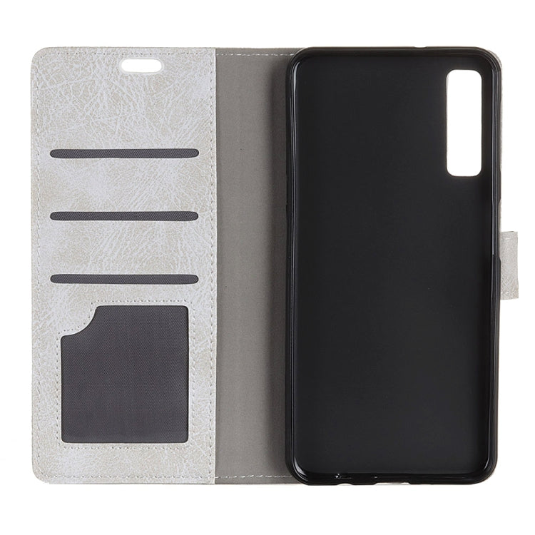 Retro Crazy Horse Texture Horizontal Flip Leather Case for Galaxy A7 (2018), with Holder & Card Slots & Wallet