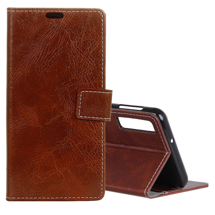 Retro Crazy Horse Texture Horizontal Flip Leather Case for Galaxy A7 (2018), with Holder & Card Slots & Wallet
