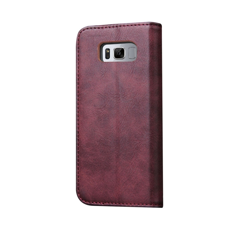 For Galaxy S8 Bronze Texture Casual Style with Absorption Horizontal Flip Leather Case with Holder & Card Slots & Wallet