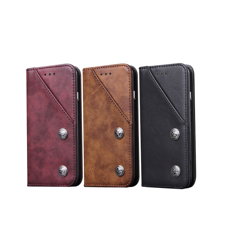 For Galaxy S8 Bronze Texture Casual Style with Absorption Horizontal Flip Leather Case with Holder & Card Slots & Wallet