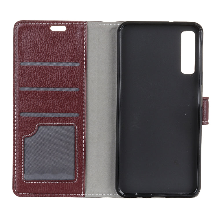 Litchi Texture Horizontal Flip Leather Case for Galaxy A7 (2018), with Holder & Card Slots & Wallet