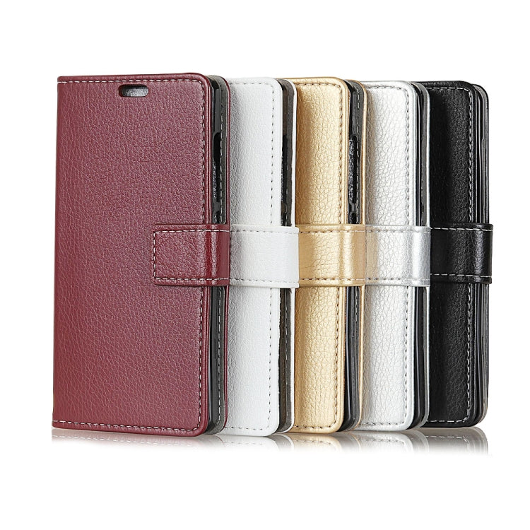 Litchi Texture Horizontal Flip Leather Case for Galaxy A7 (2018), with Holder & Card Slots & Wallet