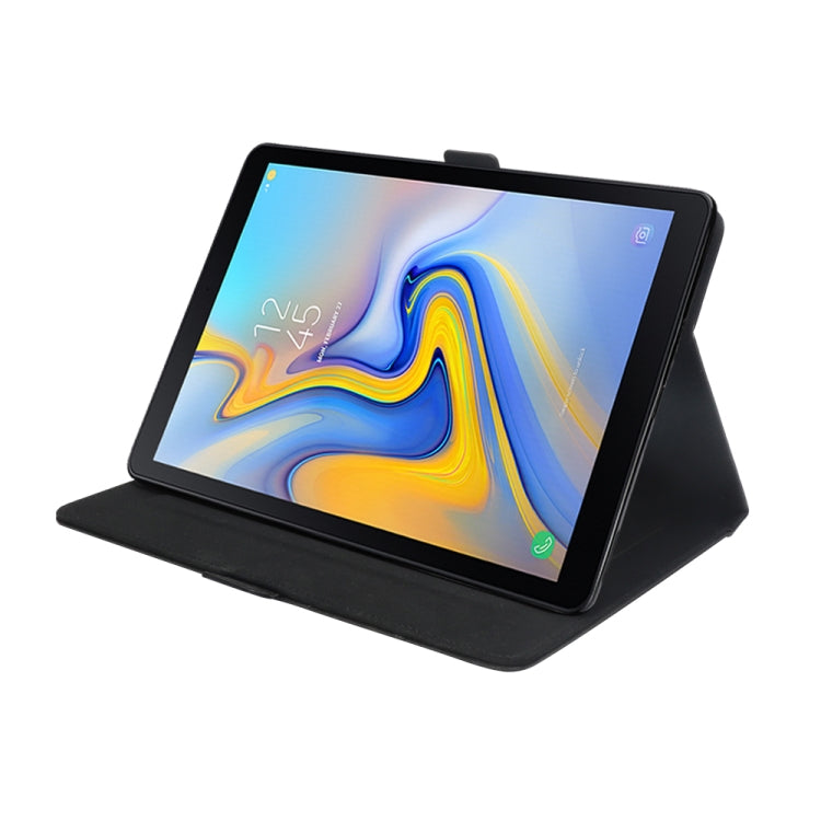 Horizontal Flip Double Holder Leather Case for Galaxy Tab A 10.5 T590 / T595, with Card Slots & Photo Frame & Pen Slot