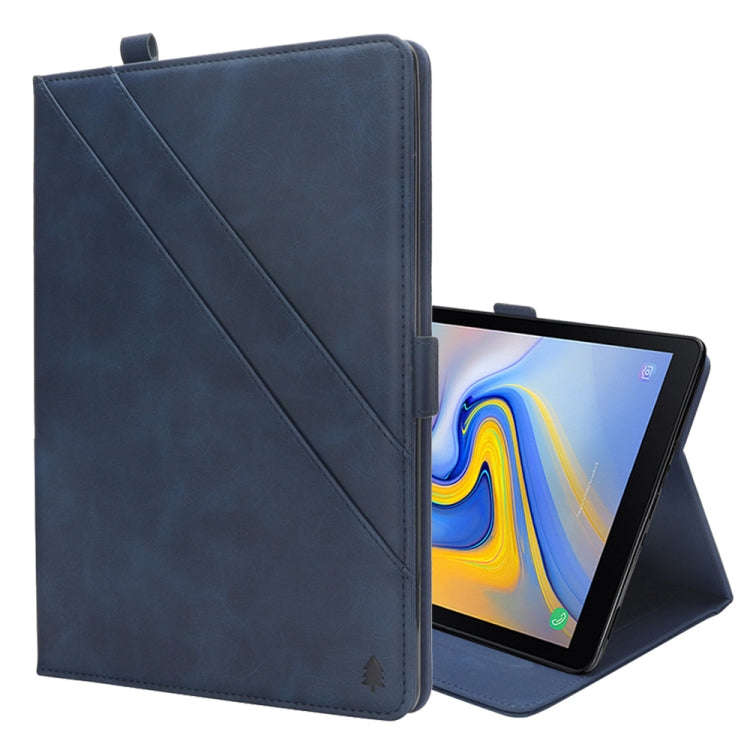 Horizontal Flip Double Holder Leather Case for Galaxy Tab A 10.5 T590 / T595, with Card Slots & Photo Frame & Pen Slot