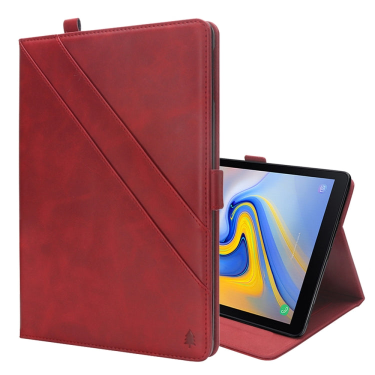 Horizontal Flip Double Holder Leather Case for Galaxy Tab A 10.5 T590 / T595, with Card Slots & Photo Frame & Pen Slot
