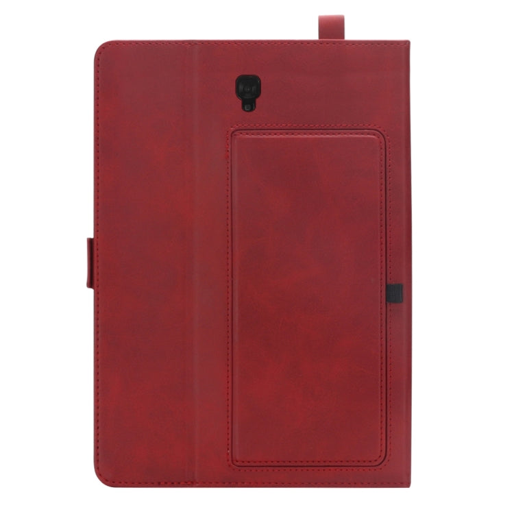 Horizontal Flip Double Holder Leather Case for Galaxy Tab A 10.5 T590 / T595, with Card Slots & Photo Frame & Pen Slot