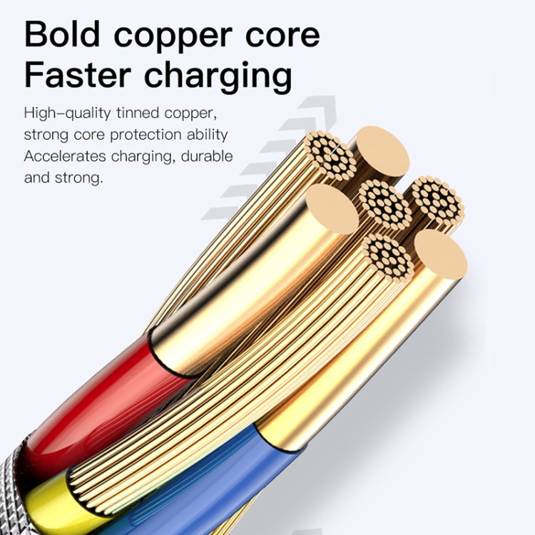 TOTUDESIGN BM-002 Soft Color Series 2.4A Micro USB to USB Charging Data Cable, Length: 1.0m(Green)