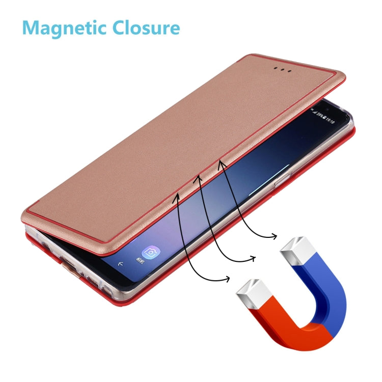 For Galaxy Note 8 Ultra-thin Magnetic Horizontal Flip Shockproof Protective Leather Case with Holder & Card Slot
