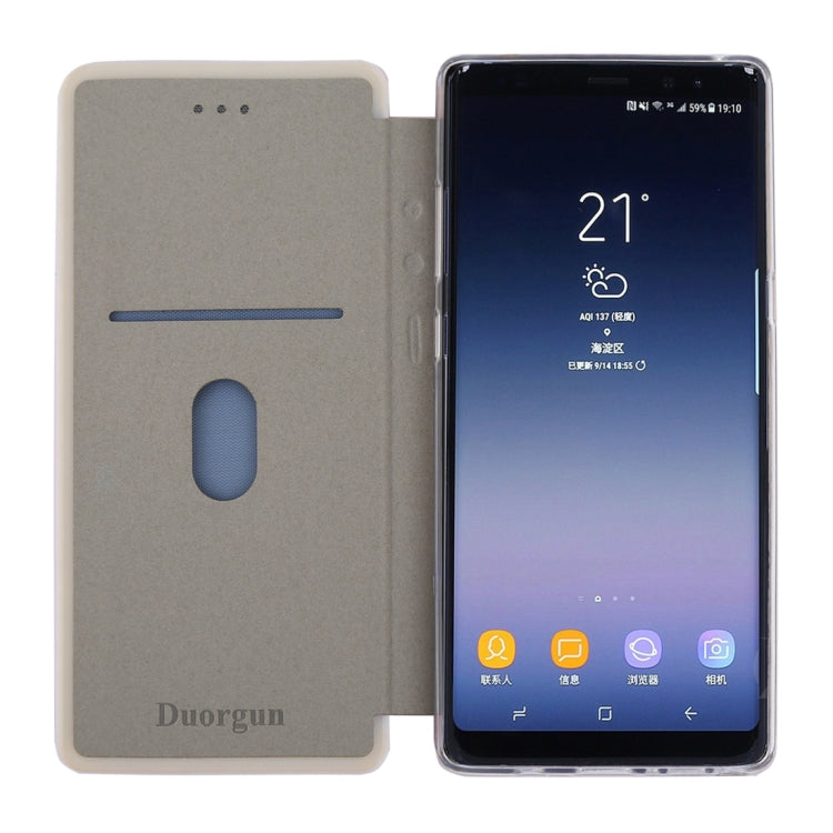 For Galaxy Note 8 Ultra-thin Magnetic Horizontal Flip Shockproof Protective Leather Case with Holder & Card Slot