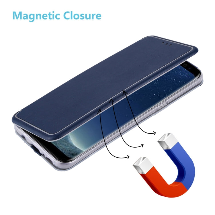For Galaxy S8 Ultra-thin Magnetic Horizontal Flip Shockproof Protective Leather Case with Holder & Card Slot