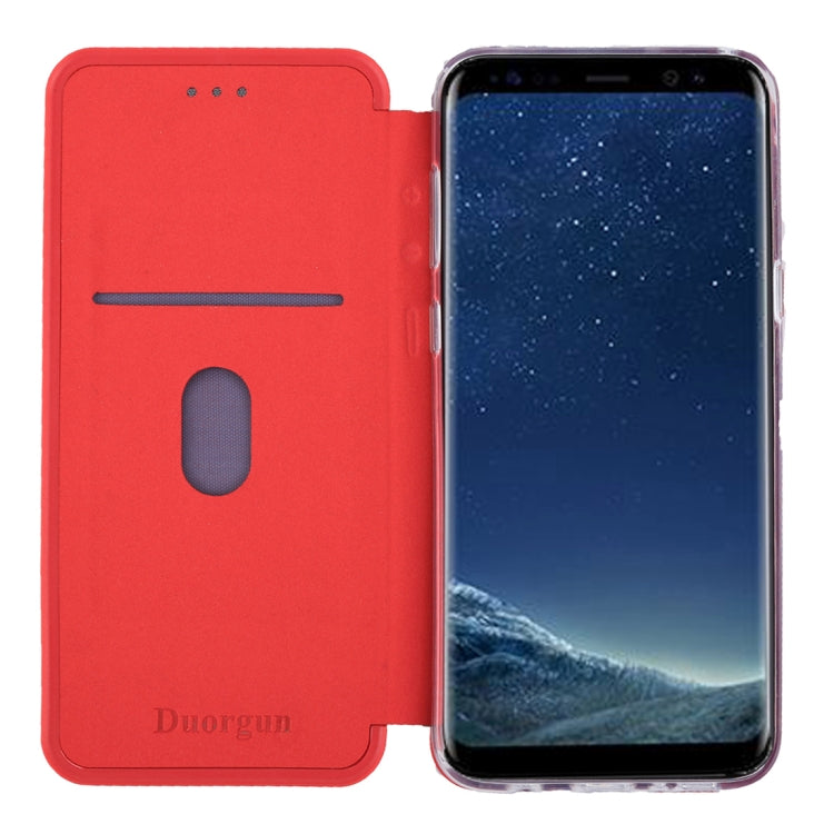 For Galaxy S8 Ultra-thin Magnetic Horizontal Flip Shockproof Protective Leather Case with Holder & Card Slot