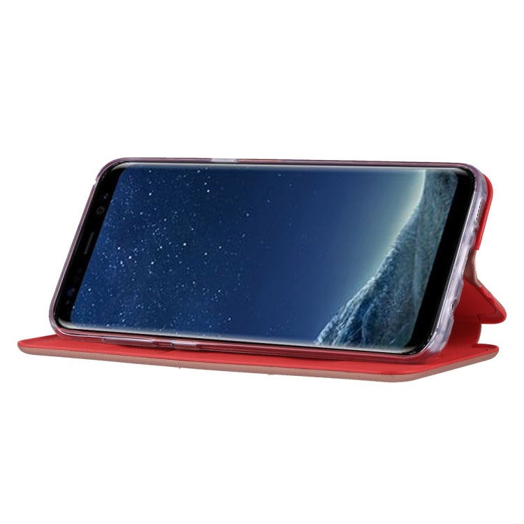 For Galaxy S8 Ultra-thin Magnetic Horizontal Flip Shockproof Protective Leather Case with Holder & Card Slot