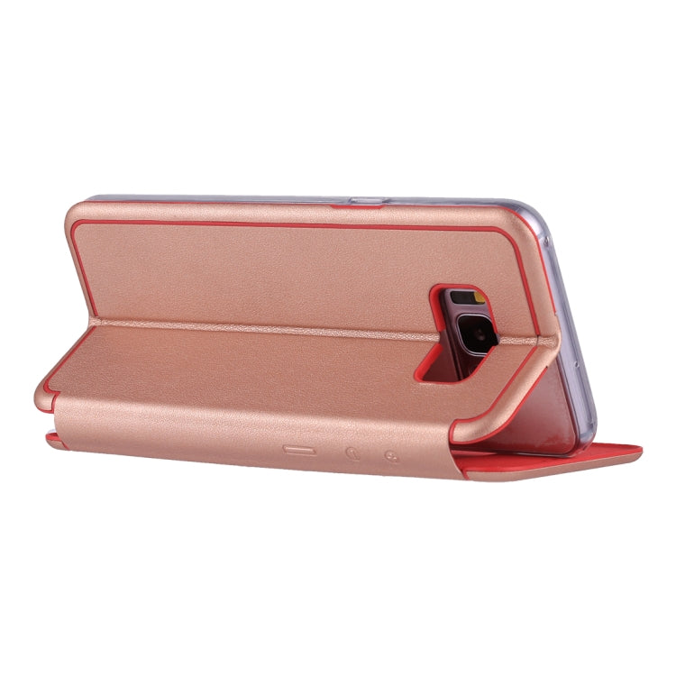 For Galaxy S8 Ultra-thin Magnetic Horizontal Flip Shockproof Protective Leather Case with Holder & Card Slot
