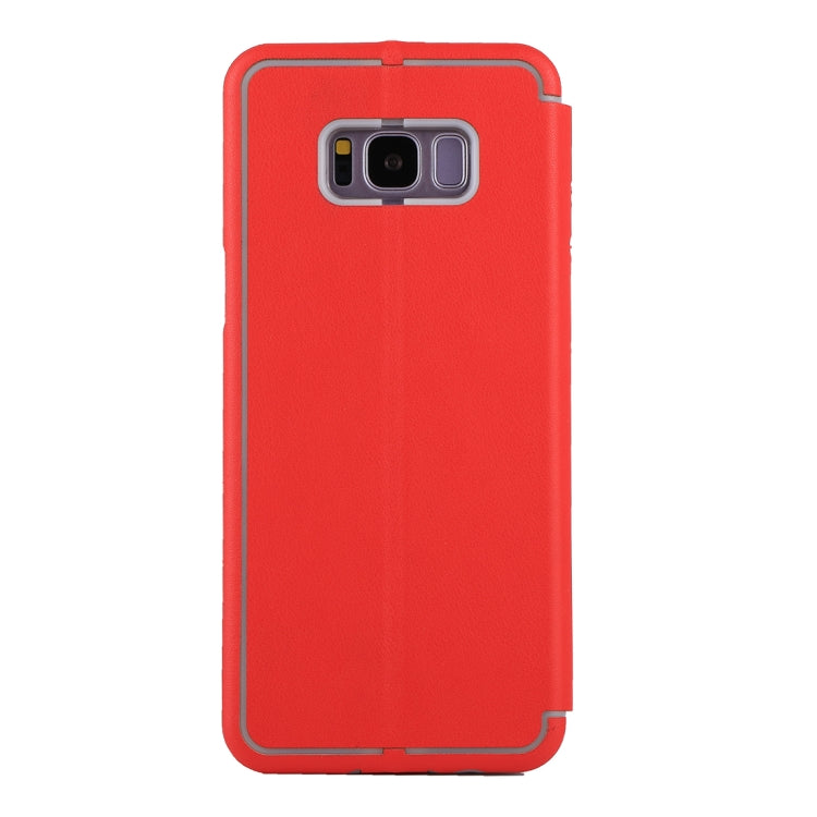 For Galaxy S8 Ultra-thin Magnetic Horizontal Flip Shockproof Protective Leather Case with Holder & Card Slot