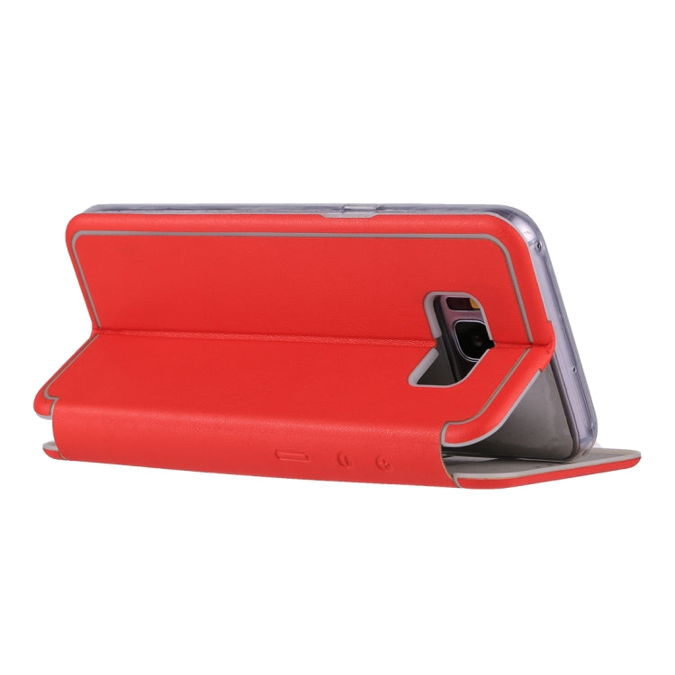 For Galaxy S8 Ultra-thin Magnetic Horizontal Flip Shockproof Protective Leather Case with Holder & Card Slot