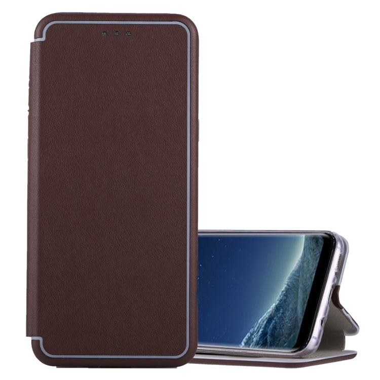 For Galaxy S8 Ultra-thin Magnetic Horizontal Flip Shockproof Protective Leather Case with Holder & Card Slot
