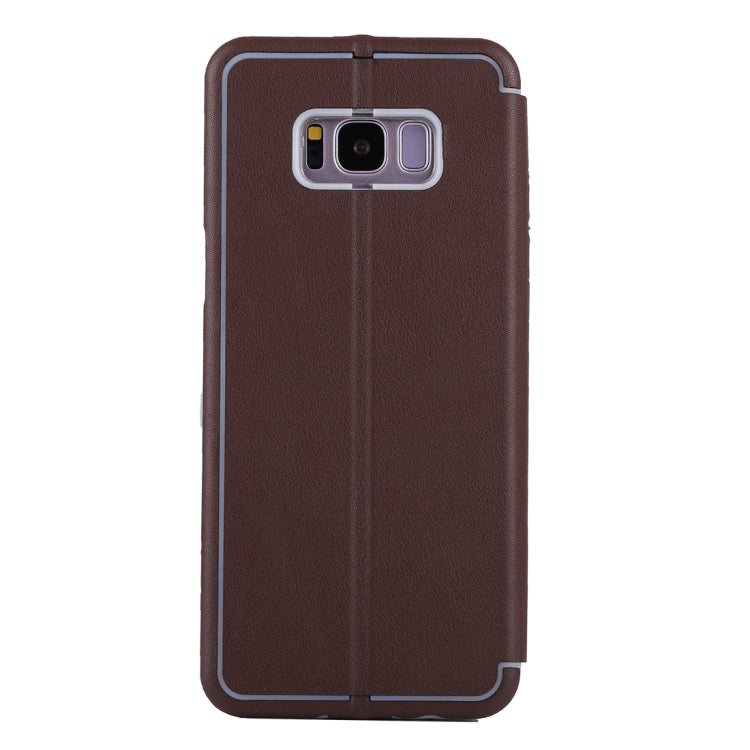 For Galaxy S8 Ultra-thin Magnetic Horizontal Flip Shockproof Protective Leather Case with Holder & Card Slot