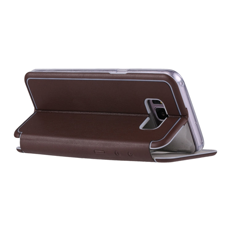For Galaxy S8 Ultra-thin Magnetic Horizontal Flip Shockproof Protective Leather Case with Holder & Card Slot
