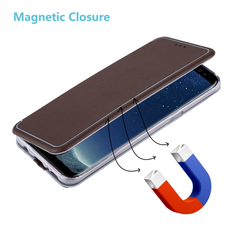 For Galaxy S8 + / G955 Ultra-thin Magnetic Horizontal Flip Shockproof Protective Leather Case with Holder & Card Slot