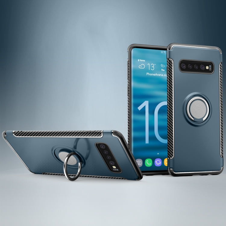 Shockproof Car Magnetic Case with 360 Degree Rotating Armor Ring for Galaxy S10