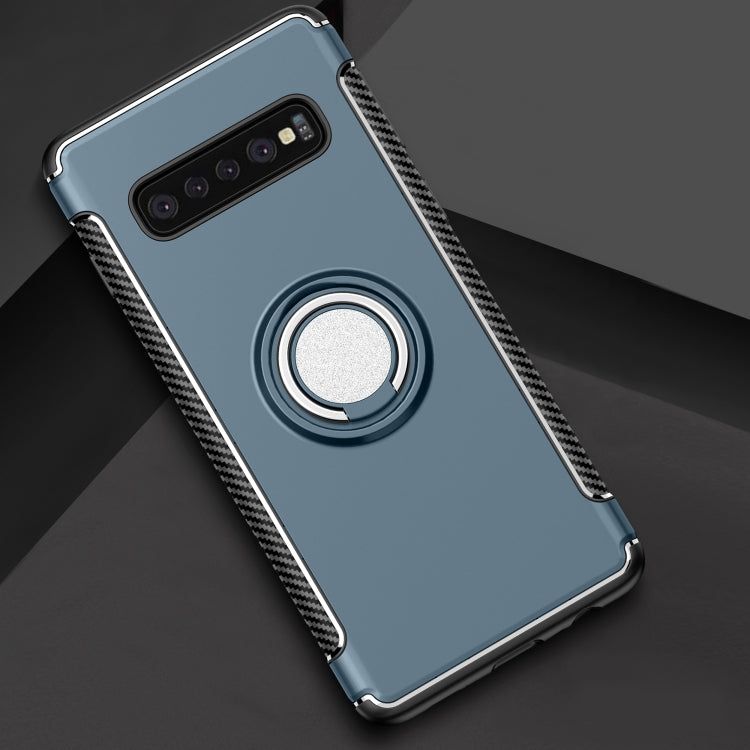 Shockproof Car Magnetic Case with 360 Degree Rotating Armor Ring for Galaxy S10
