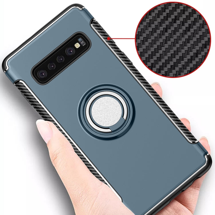 Shockproof Car Magnetic Case with 360 Degree Rotating Armor Ring for Galaxy S10
