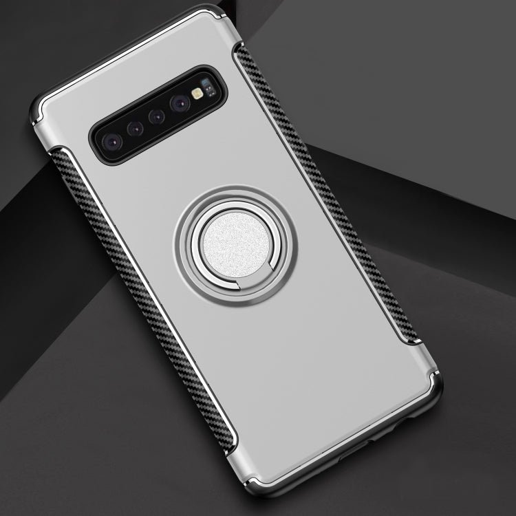 Shockproof Car Magnetic Case with 360 Degree Rotating Armor Ring for Galaxy S10