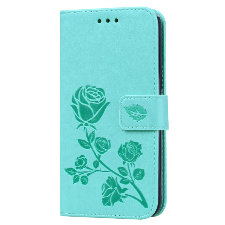 Rose Embossed Horizontal Flip PU Leather Case for Galaxy J2 Core, with Holder & Card Slots & Wallet