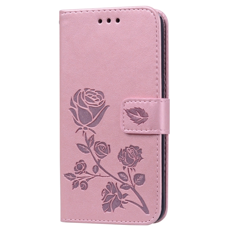 Rose Embossed Horizontal Flip PU Leather Case for Galaxy J2 Core, with Holder & Card Slots & Wallet
