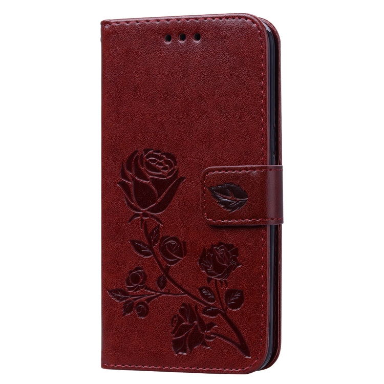 Rose Embossed Horizontal Flip PU Leather Case for Galaxy J2 Core, with Holder & Card Slots & Wallet