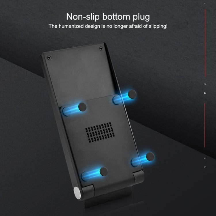 A10 10W QI Standard Intelligent Induction Creative Folding Wireless Charger Bracket(Black)