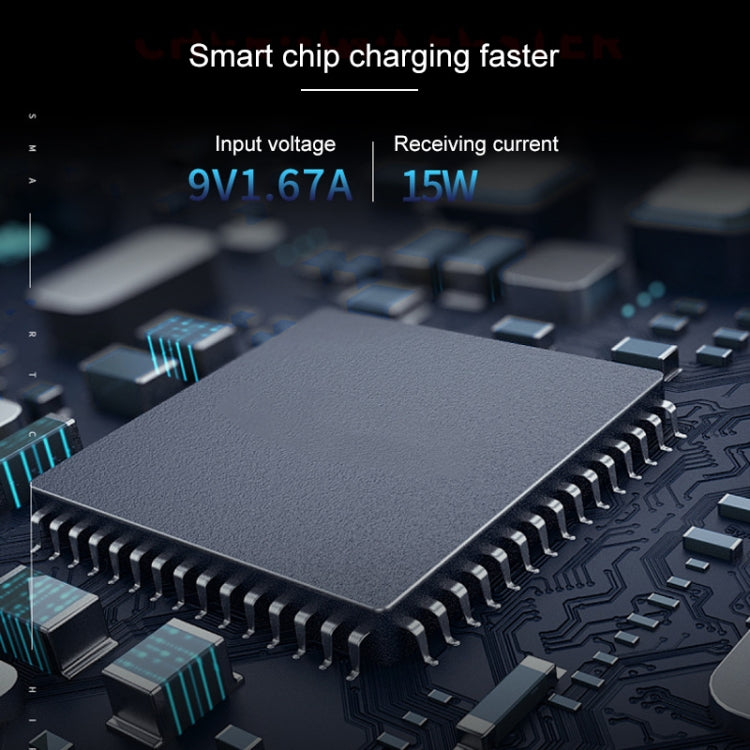 A10 10W QI Standard Intelligent Induction Creative Folding Wireless Charger Bracket(Black)