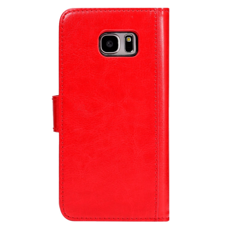 2 in 1 For Galaxy S7 / G930 Separable Crazy Horse Texture Horizontal Flip Leather Case + Back Cover with 7 Card Slots & Wallet & Lanyard