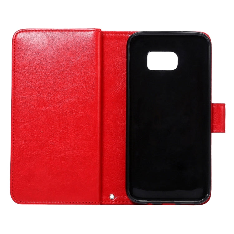 2 in 1 For Galaxy S7 / G930 Separable Crazy Horse Texture Horizontal Flip Leather Case + Back Cover with 7 Card Slots & Wallet & Lanyard