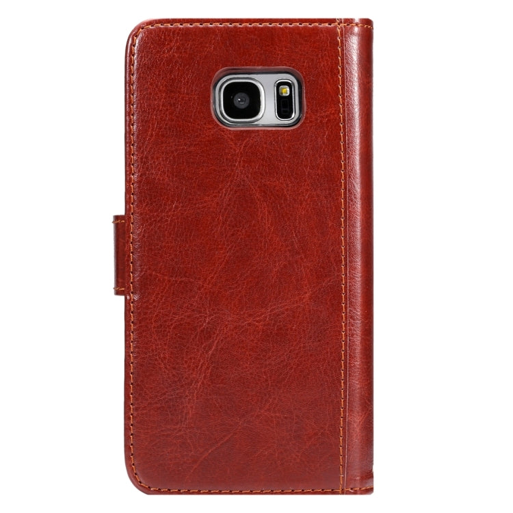 2 in 1 For Galaxy S7 / G930 Separable Crazy Horse Texture Horizontal Flip Leather Case + Back Cover with 7 Card Slots & Wallet & Lanyard