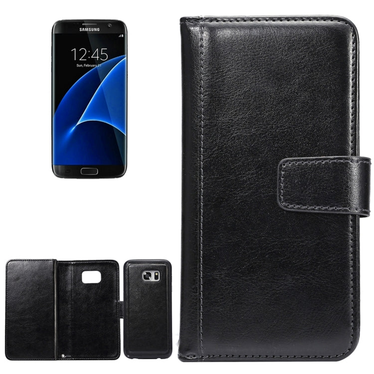 2 in 1 For Galaxy S7 Edge / G935 Separable Crazy Horse Texture Horizontal Flip Leather Case + Back Cover with 9 Card Slots & Wallet & Lanyard