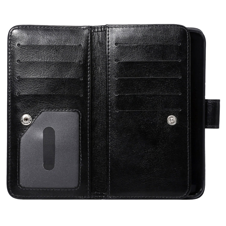 2 in 1 For Galaxy S7 Edge / G935 Separable Crazy Horse Texture Horizontal Flip Leather Case + Back Cover with 9 Card Slots & Wallet & Lanyard