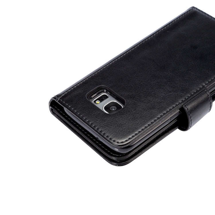 2 in 1 For Galaxy S7 Edge / G935 Separable Crazy Horse Texture Horizontal Flip Leather Case + Back Cover with 9 Card Slots & Wallet & Lanyard