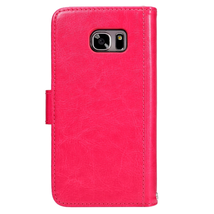 2 in 1 For Galaxy S7 Edge / G935 Separable Crazy Horse Texture Horizontal Flip Leather Case + Back Cover with 9 Card Slots & Wallet & Lanyard