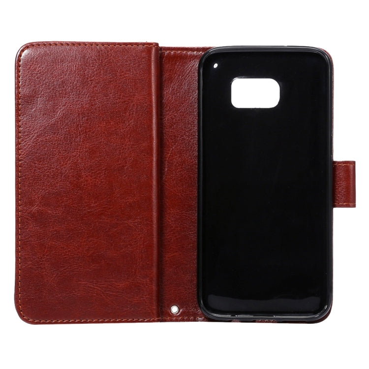 2 in 1 For Galaxy S7 Edge / G935 Separable Crazy Horse Texture Horizontal Flip Leather Case + Back Cover with 9 Card Slots & Wallet & Lanyard