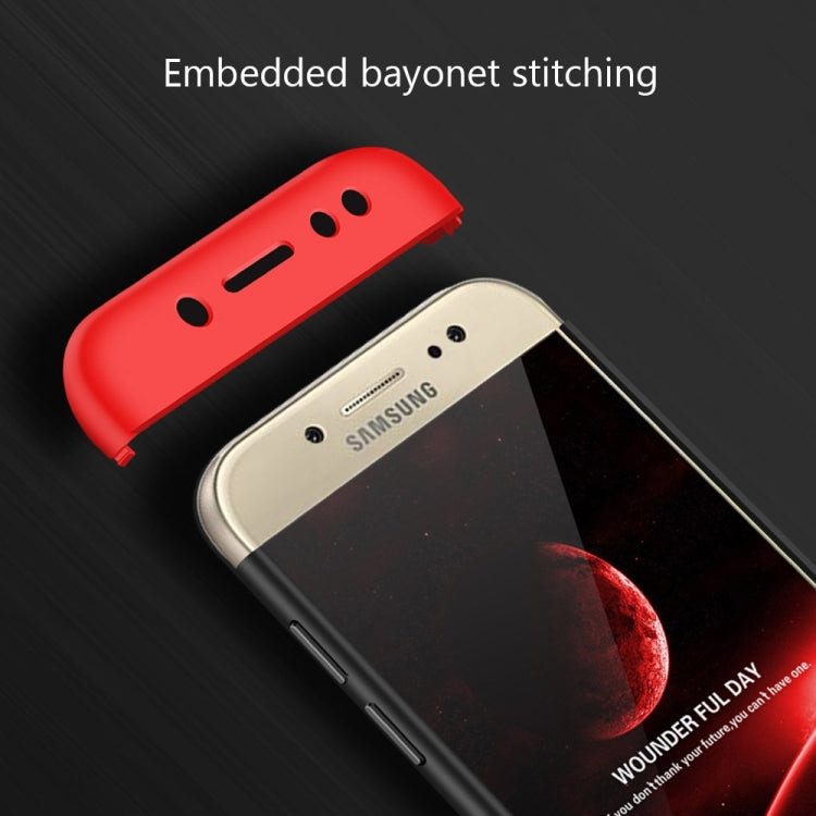 GKK For Galaxy J3 (2017) (EU Version) PC Three - paragraph Shield 360 Degrees Full Coverage Protective Case Back Cover