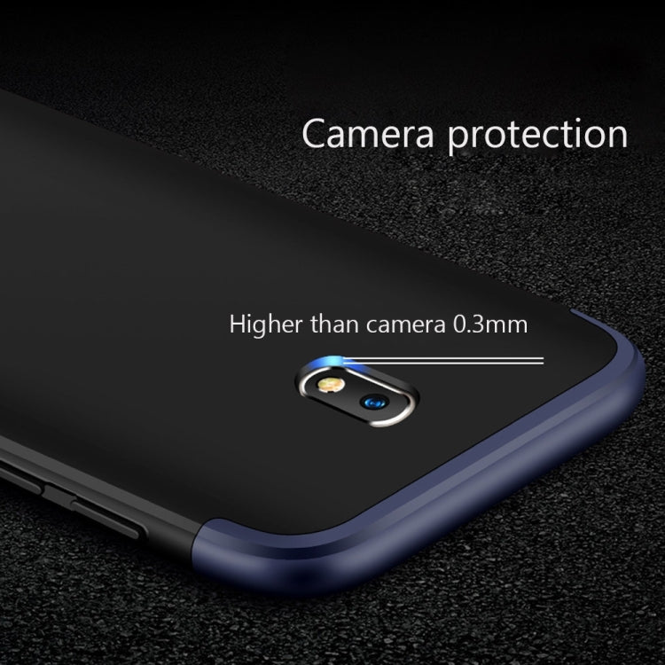 GKK For Galaxy J3 (2017) (EU Version) PC Three - paragraph Shield 360 Degrees Full Coverage Protective Case Back Cover